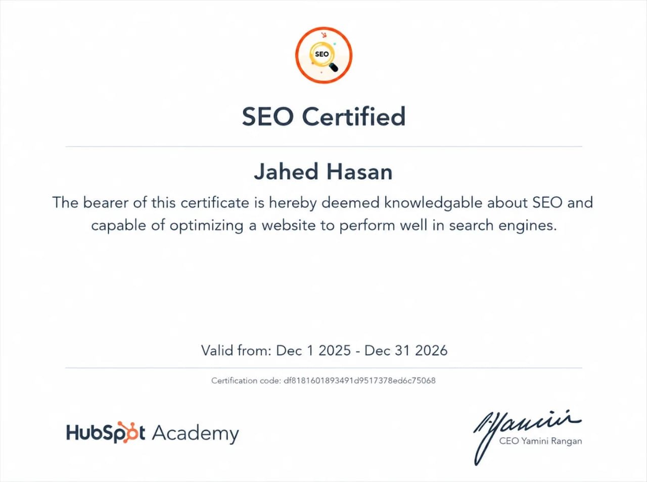 Certification 3